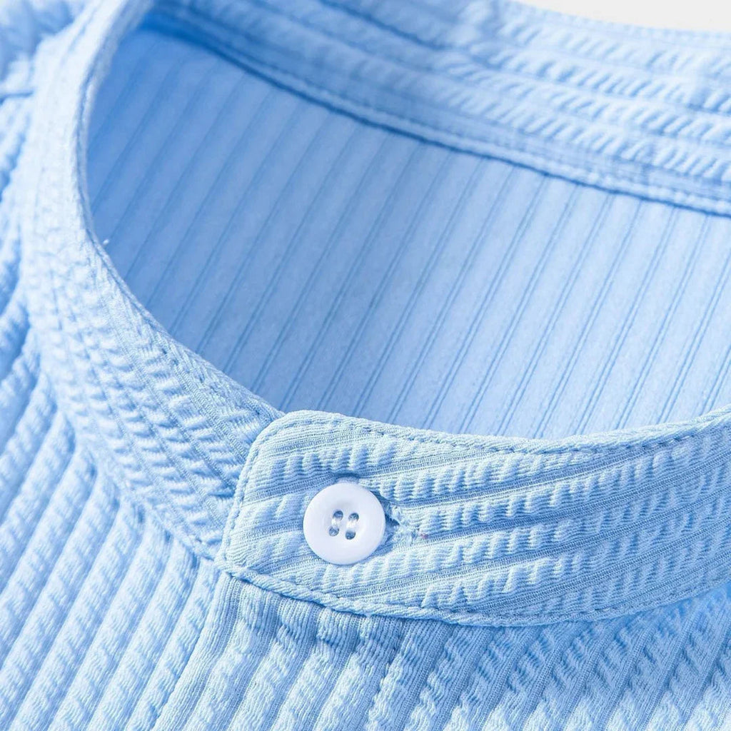 Simon | Elegante Staande Kraag Shirt