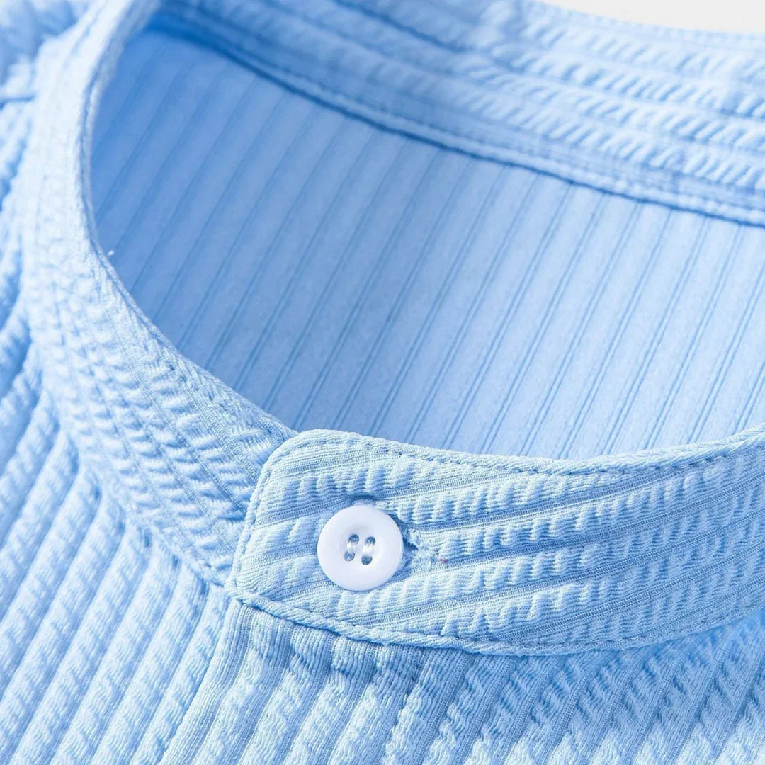 Simon | Elegante Staande Kraag Shirt