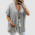 Fayne™ V-Hals Pailletten Top