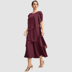 Cierra™ Elegante Chiffon Jurk