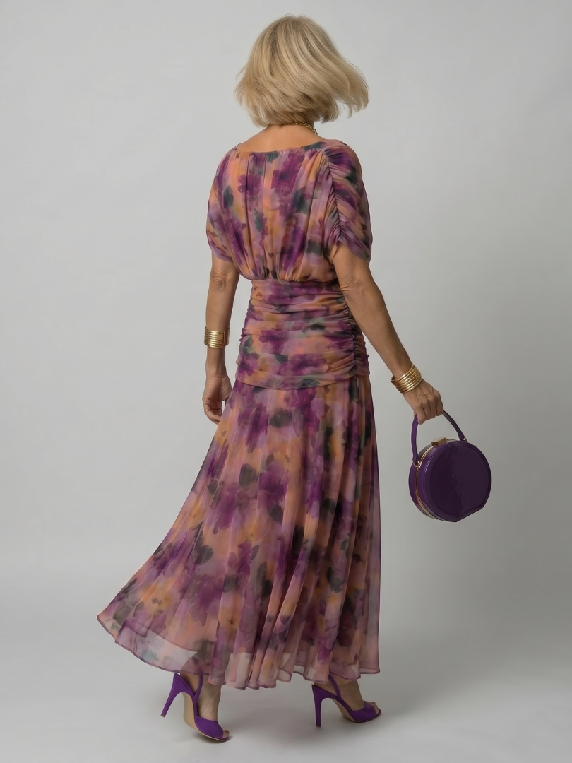 Calen™ Off Shoulder Flow Midi Jurk