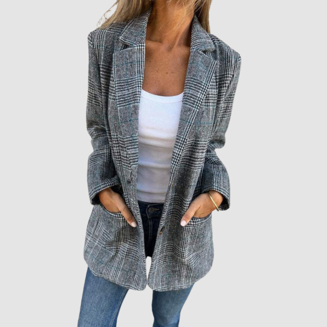 Isabel™ Elegante Geruite Winter Blazer