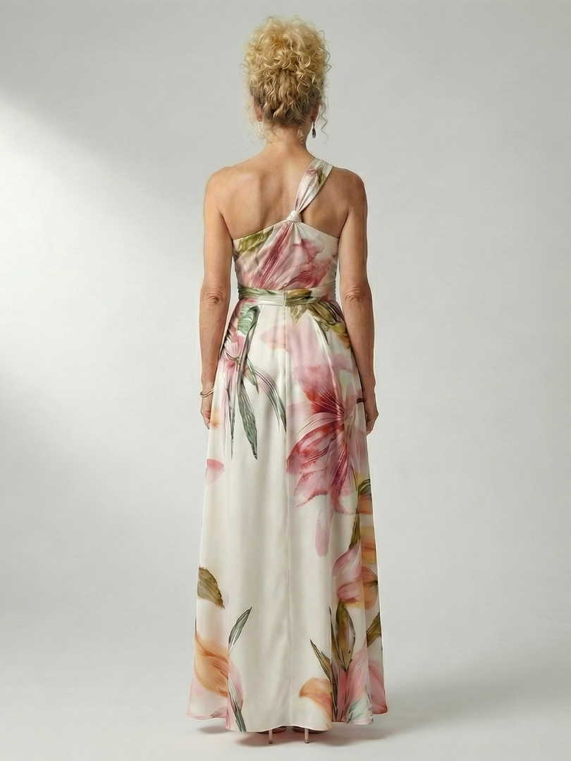 Amiel™ Licht Bloemen Maxi Jurk