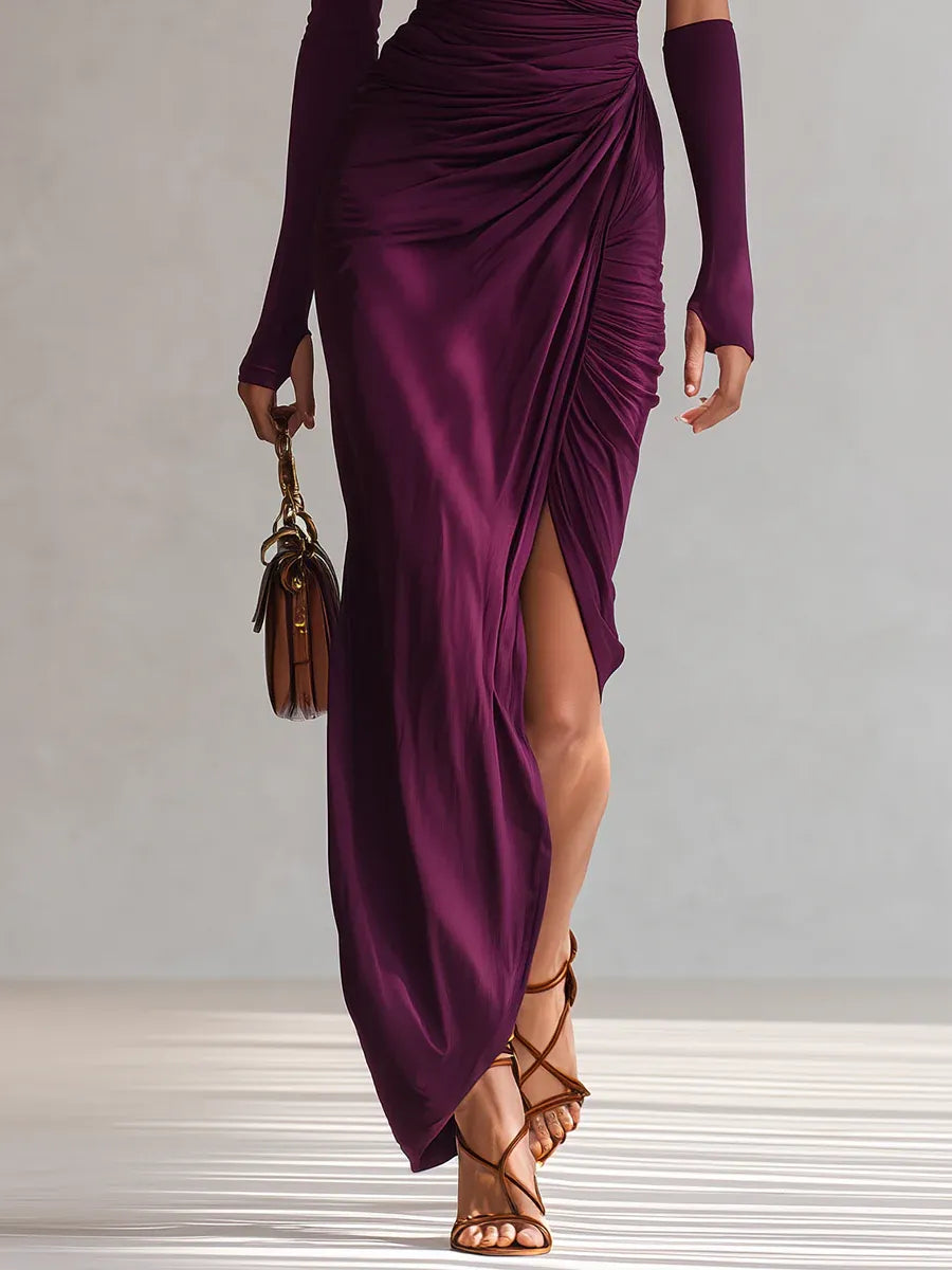 Rhianna™ Elegante Maxi Jurk + Mouw