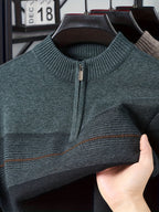 Gerard | Verfijnde Zip-Neck Trui