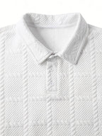 Calvin | Textured Long-Sleeve Polo Shirt