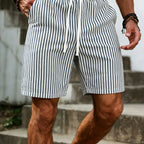 Reid | Gestreepte Casual Shorts