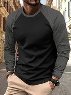 Roman | Twee-Tone Raglan Lange Mouwen Top