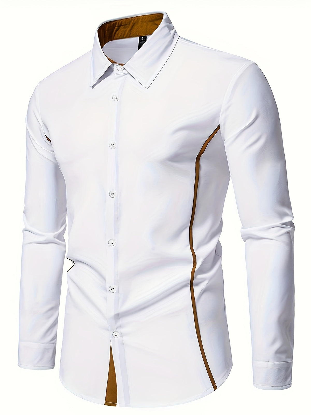 Harlan | Contrast-Trim Overhemd met Knopen