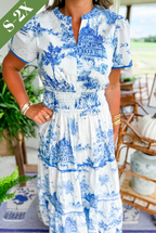 Esther™ Classic Toile Maxi Jurk