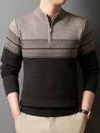 Gerard | Verfijnde Zip-Neck Trui