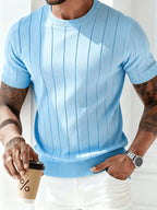 Landon | Geribbelde Korte Mouwen Top