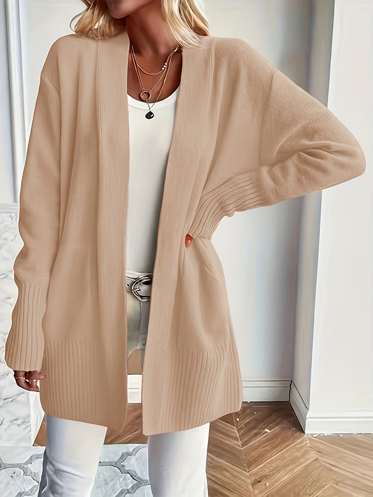 Charlotte | Gelaagde Open-Front Cardigan