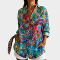 ABIGAIL | OCEAN BLOOM ART BLOUSE
