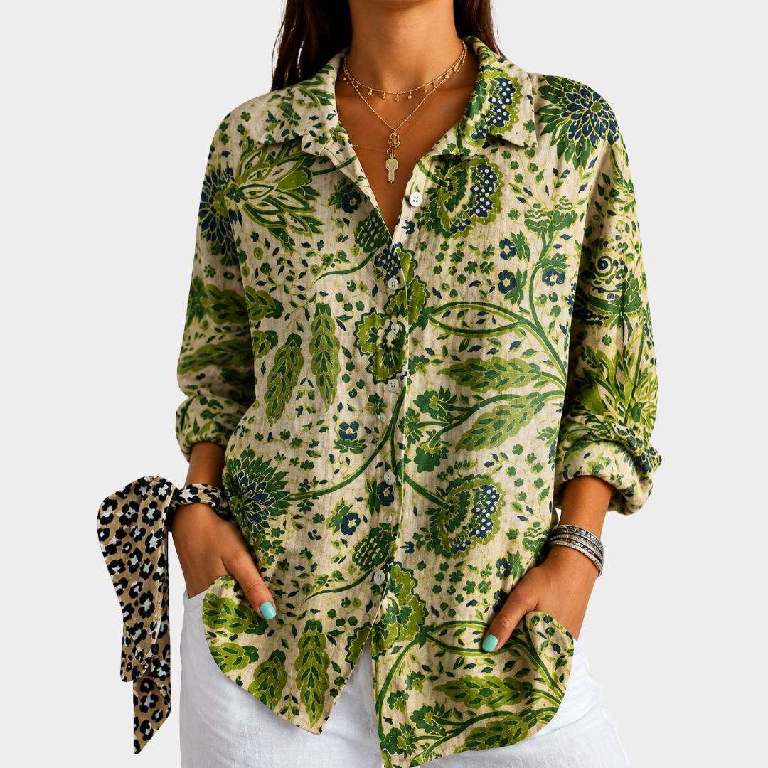 PENELOPE | VERDANTE TUIN ONTSPANNING BLOUSE