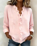 Chloe | Lichtgewicht V-hals Everyday Blouse