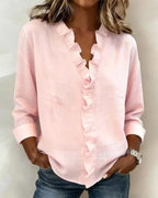 Chloe | Lichtgewicht V-hals Everyday Blouse