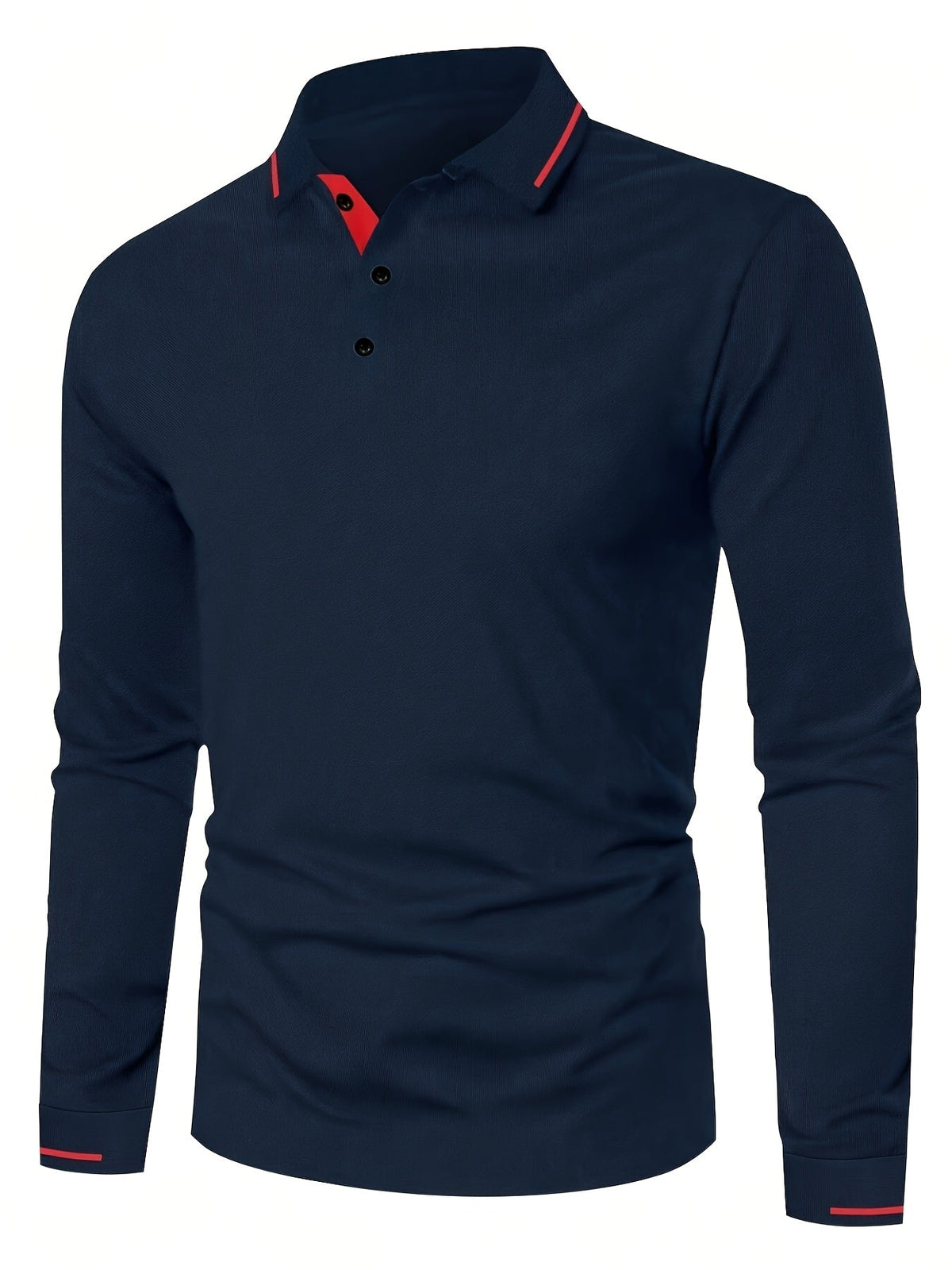 Emerson | Verfijnde Lange Mouwen Polo Shirt
