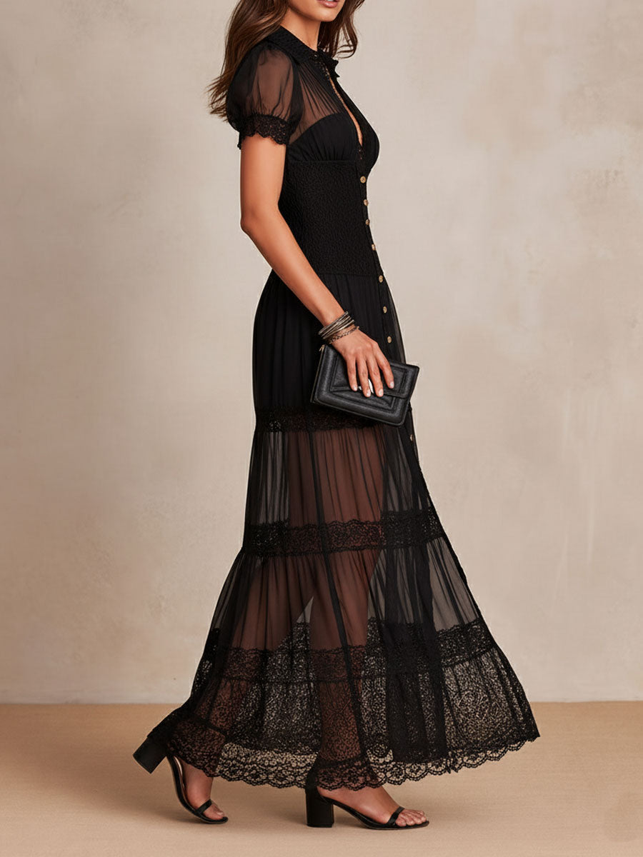 Gillian™ Elegante Maxi Jurk