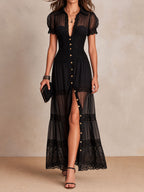 Gillian™ Elegante Maxi Jurk