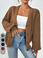 Winifred | Ontspannen Knopen-Voorkant Cardigan