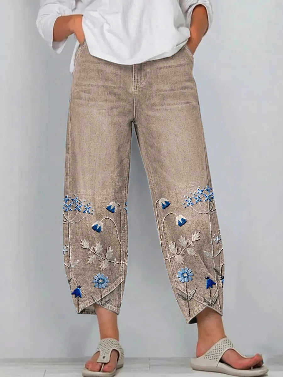 ROWENA | BOHO BLOEMENPRINT CASUAL BROEKEN