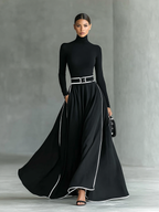 Rachelle™ Lange Mouwen Maxi Jurk + Gratis Ceintuur