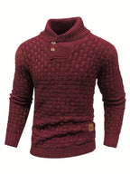 Malcolm | Textured Shawl-Collar Sweater