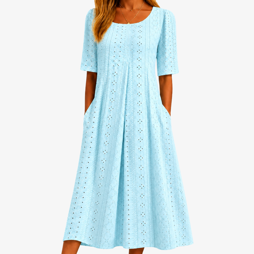 ELEANOR | SKYLIGHT GRACE OOGLET POCKET MIDI JURK
