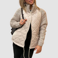 Carina™ Wol Patchwork Donsjack