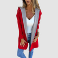 Mariela™ Kleurblok Hoodie Jas