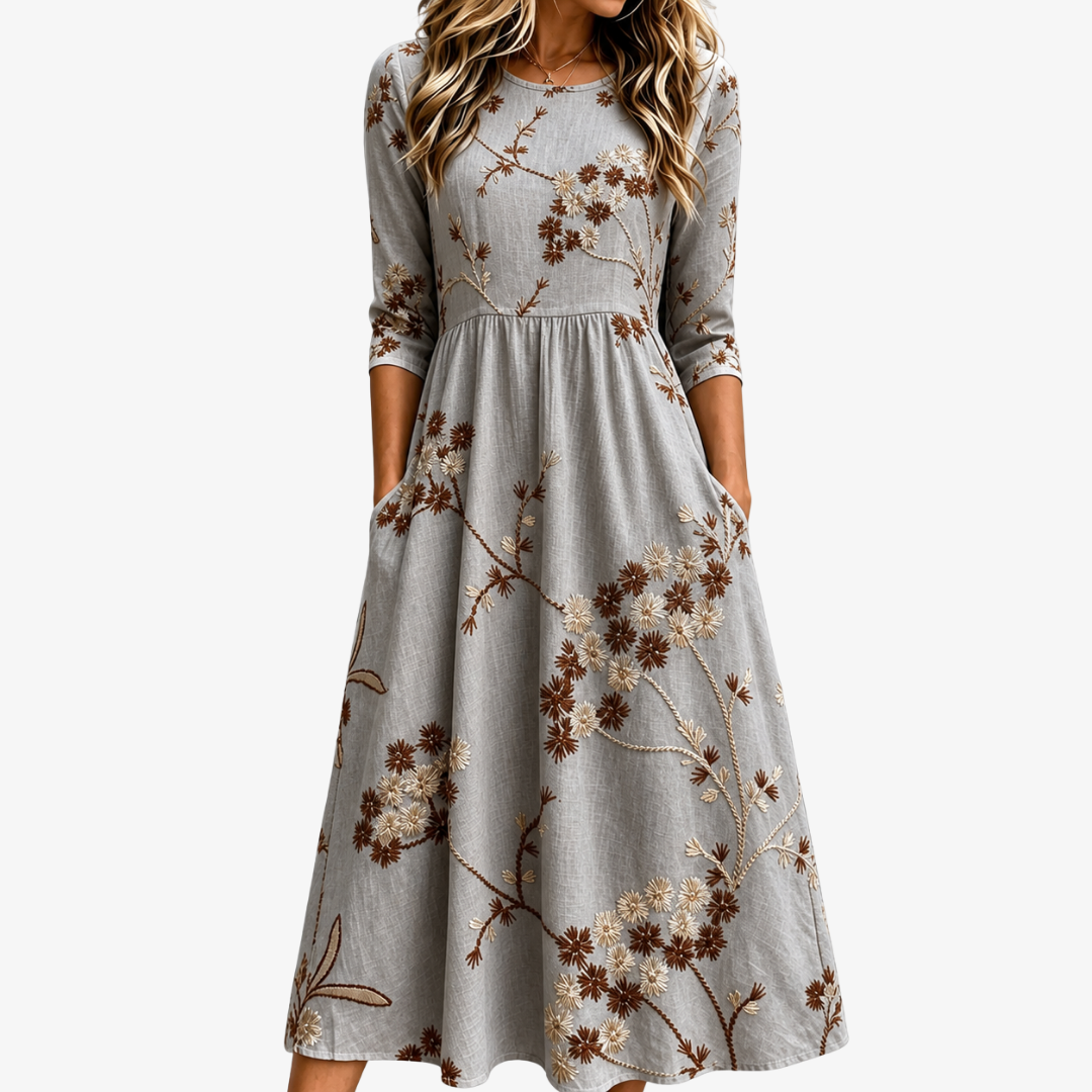 SOPHIA | HERFST BLOSSOM POCKET MIDI JURK