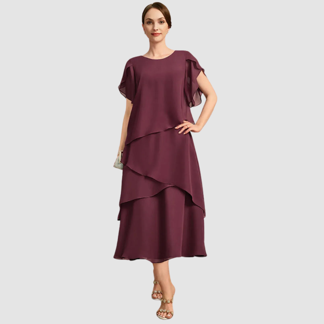 Cierra™ Elegante Chiffon Jurk