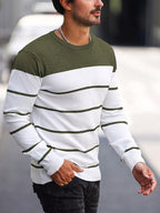 Bennington | Klassieke Gestreepte Crewneck Trui