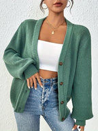 Winifred | Ontspannen Knopen-Voorkant Cardigan