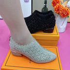 ROWENA | CRYSTAL LACE SCALLOP TRIM BLOCK HAKSCHOENEN