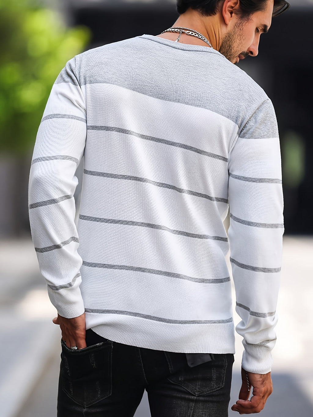 Bennington | Klassieke Gestreepte Crewneck Trui
