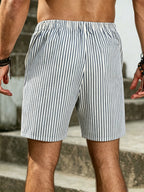 Reid | Gestreepte Casual Shorts