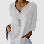 Melisa™ Casual Katoenen & Linnen Blouse