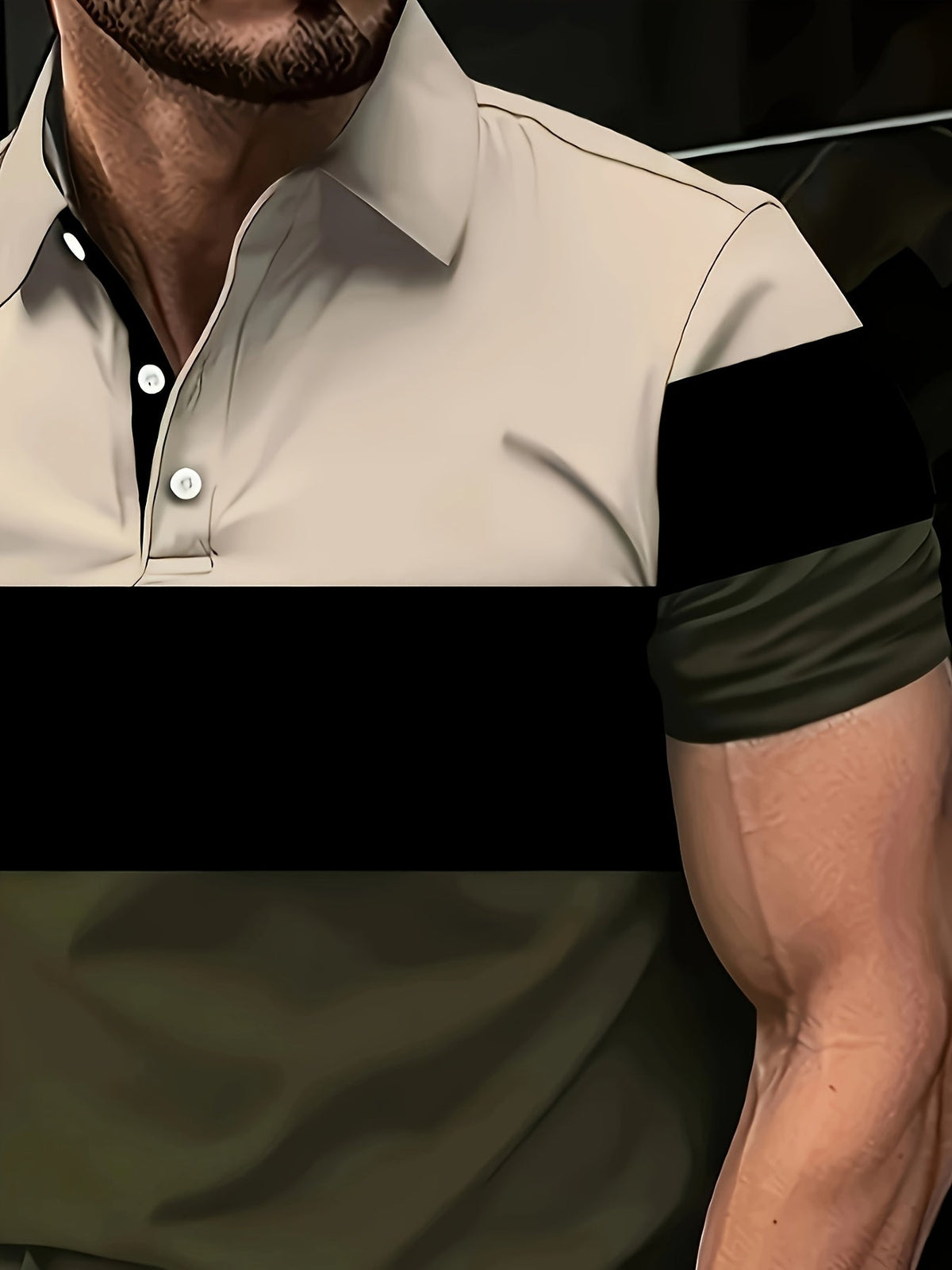 Theodore | Kleurblok Korte Mouwen Polo