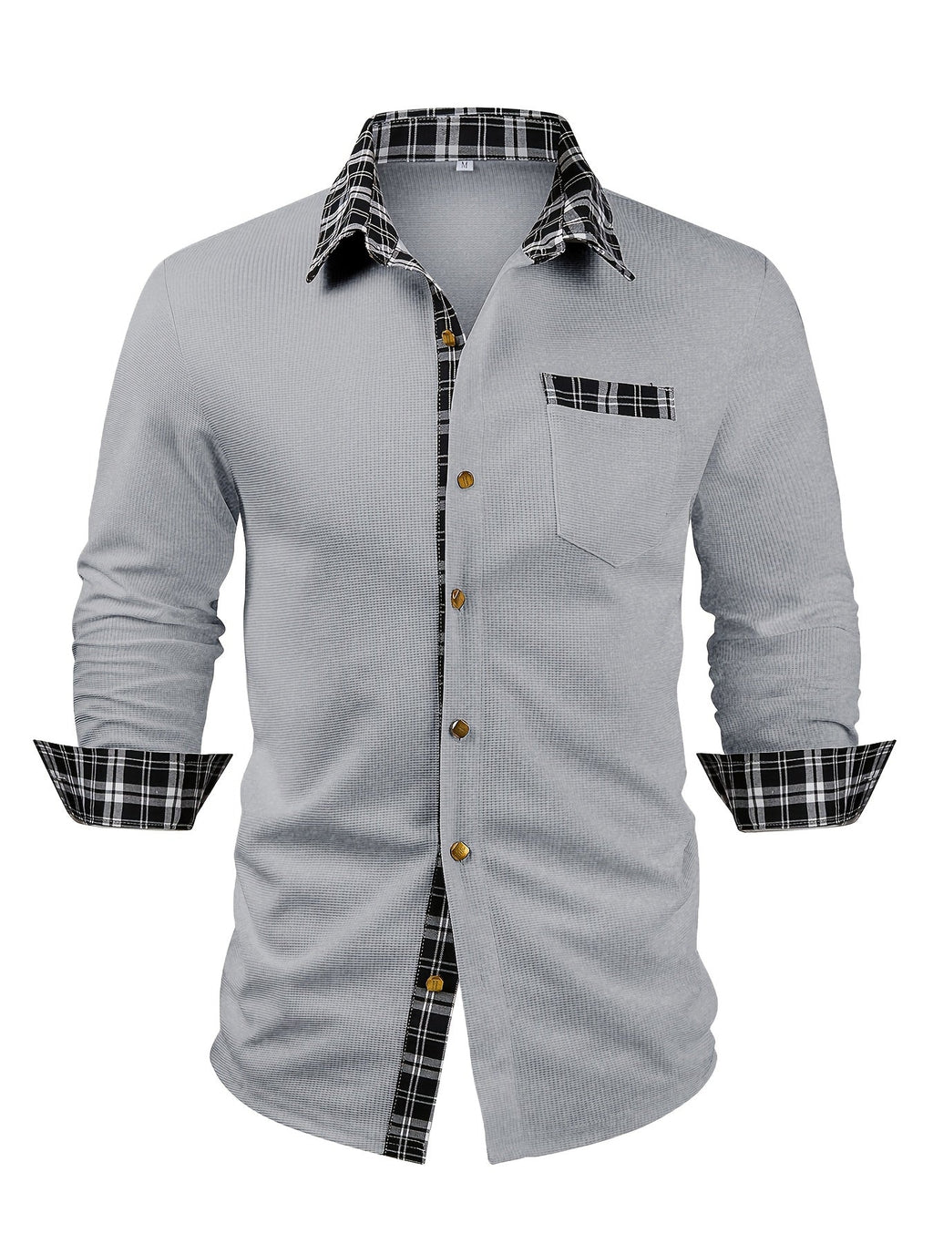 Spencer | Textured Contrast-Trim Shirt