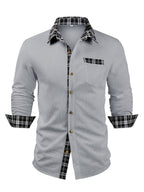 Spencer | Textured Contrast-Trim Shirt