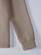 Maxwell | Textured Long Sleeve Polo Shirt