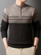Gerard | Verfijnde Zip-Neck Trui