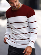 Bennington | Klassieke Gestreepte Crewneck Trui