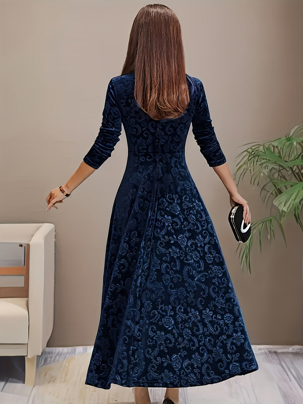 Nicola™ Elegante Fluwelen Jurk