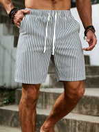 Reid | Gestreepte Casual Shorts