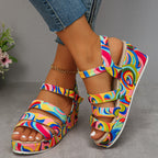 JULIA | PLATFORM ANKLE STRAP SANDALEN