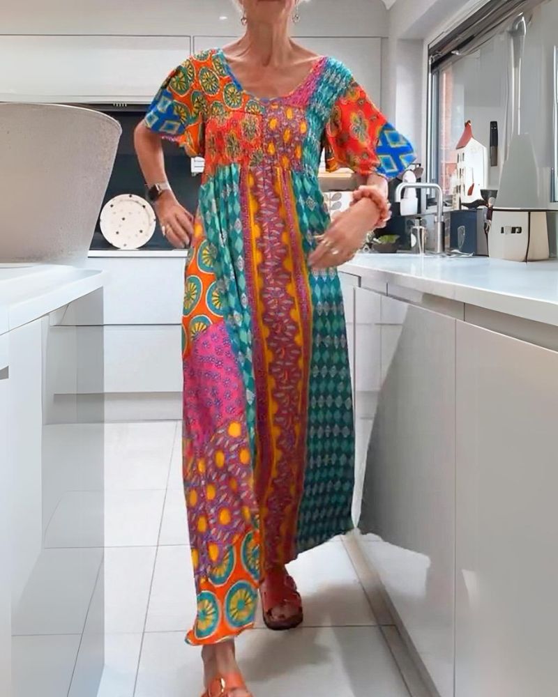 BEATRICE | KLEURRIJKE BOHEMIAN DRESS