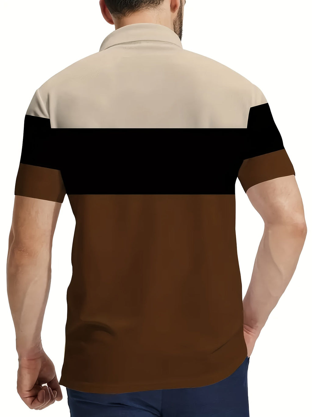 Theodore | Kleurblok Korte Mouwen Polo